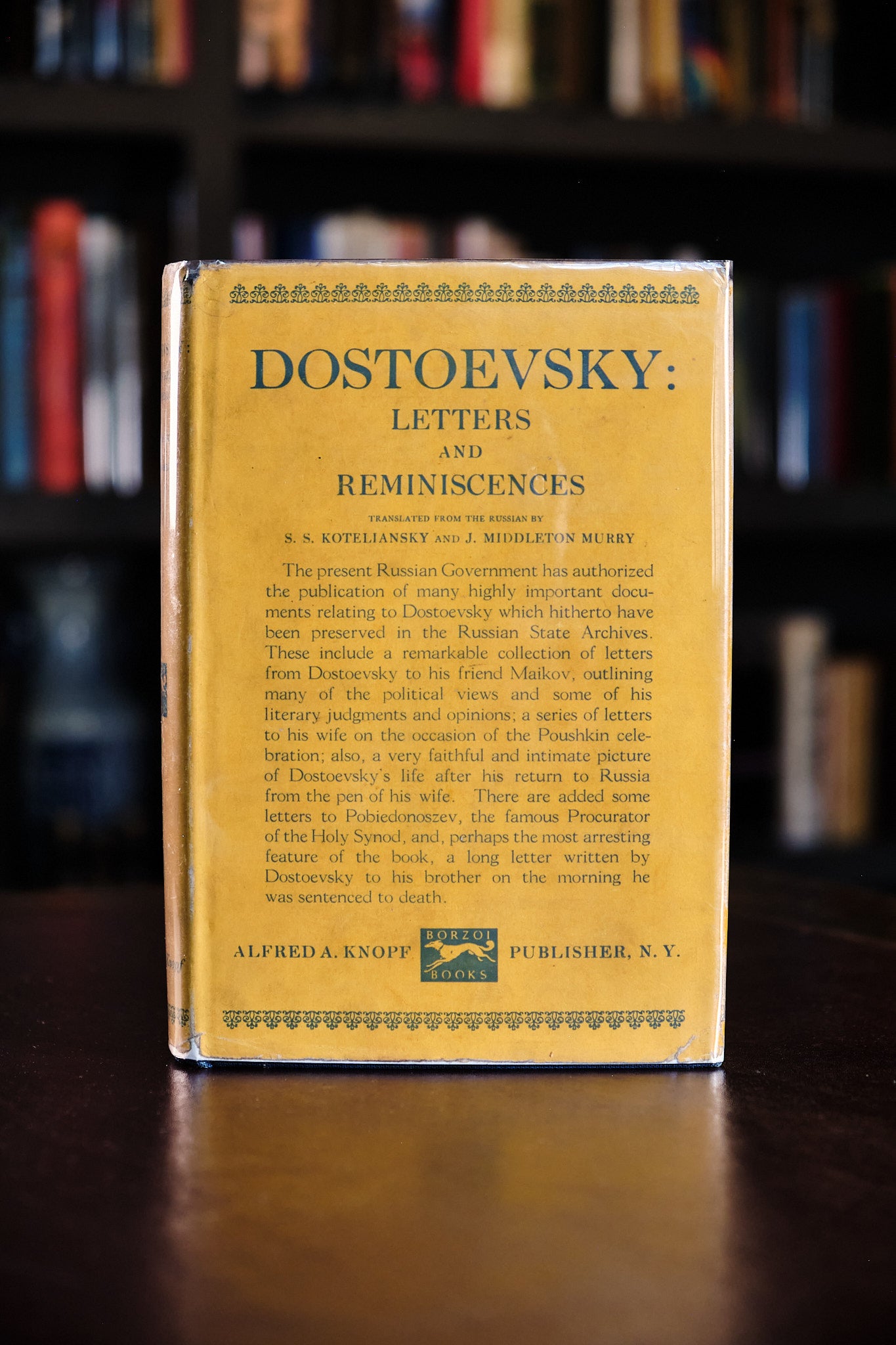 Dostoevsky: Letters and Reminiscences