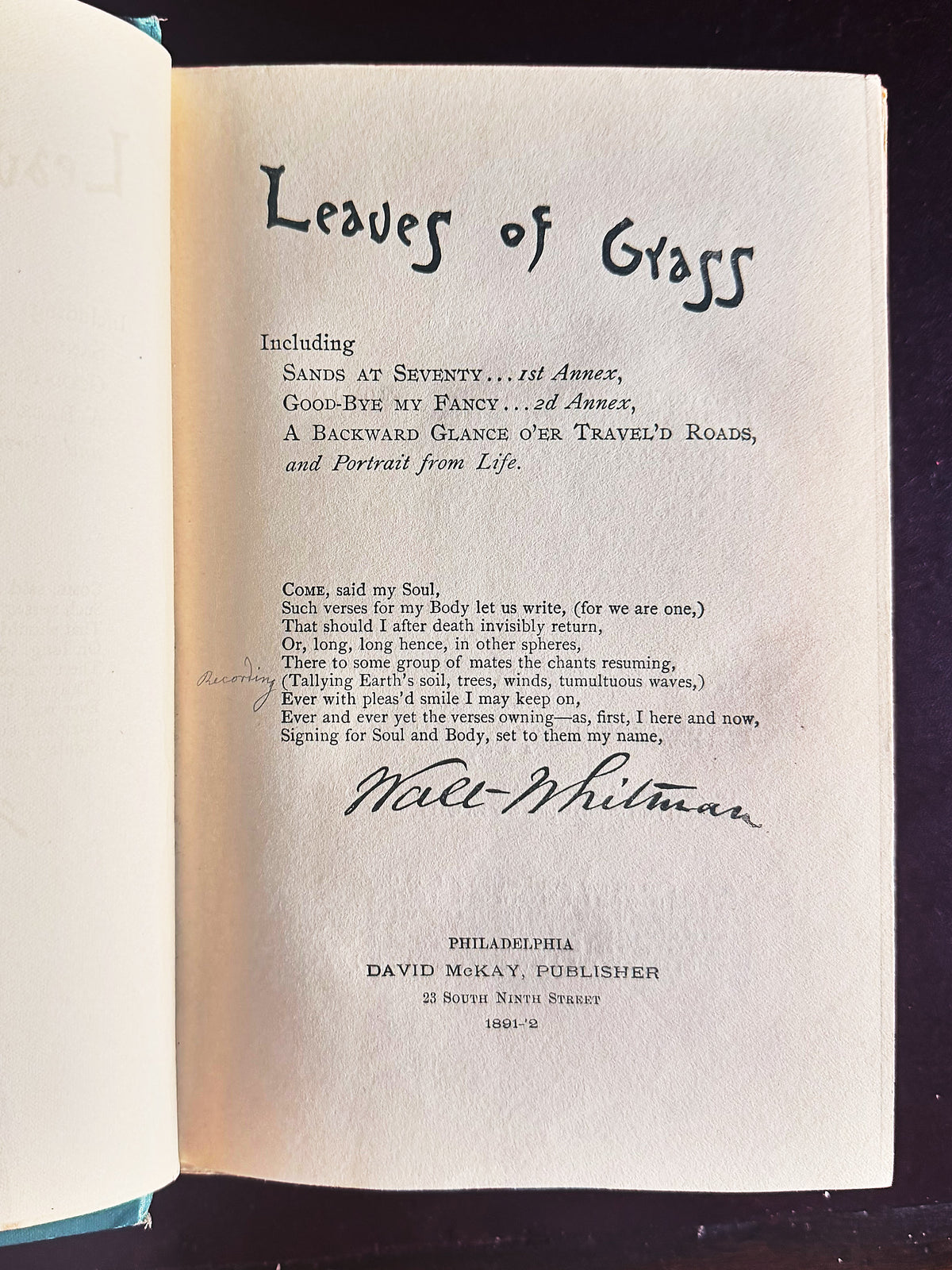 Leaves of Grass