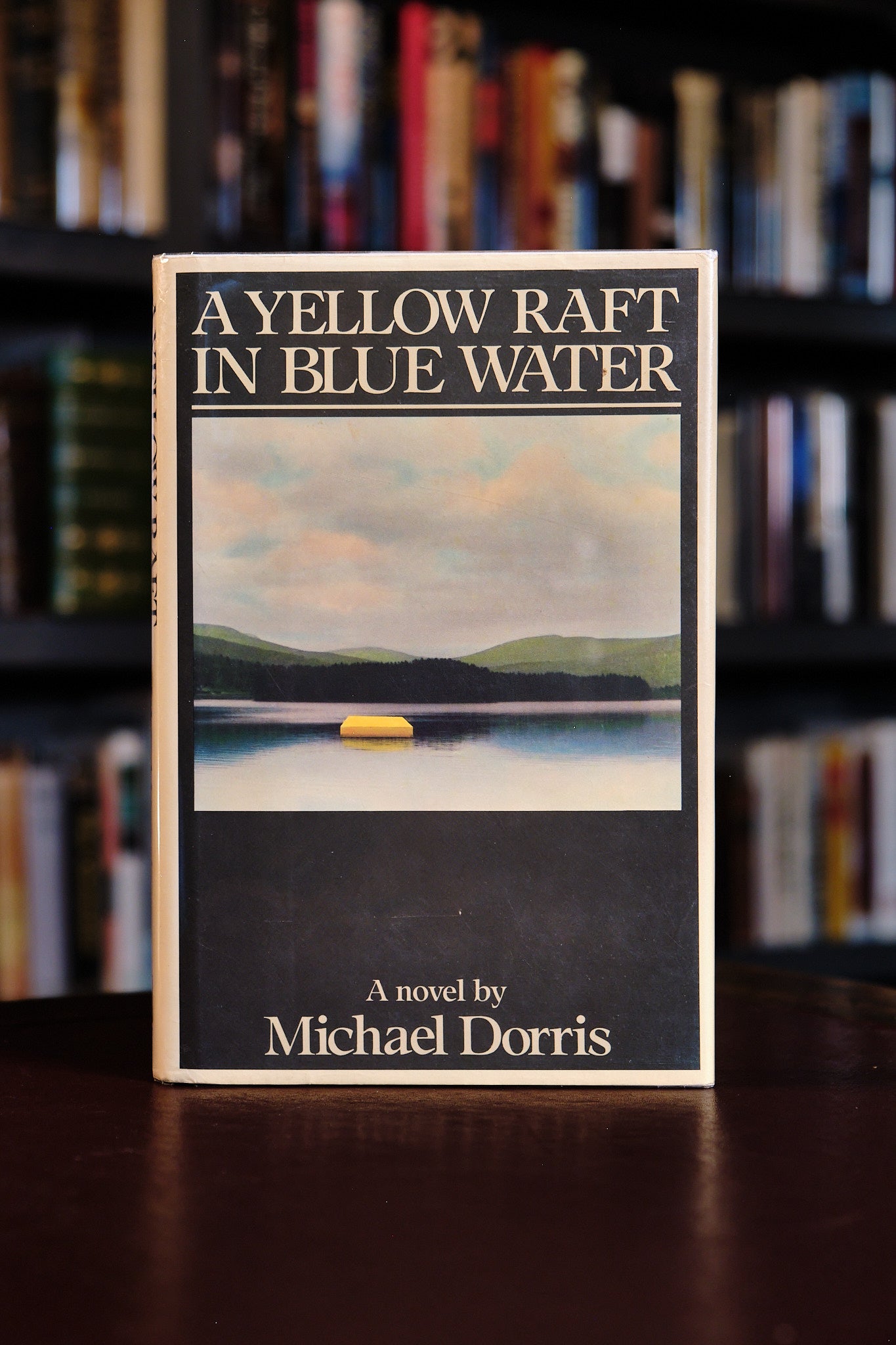 A Yellow Raft In Blue Water