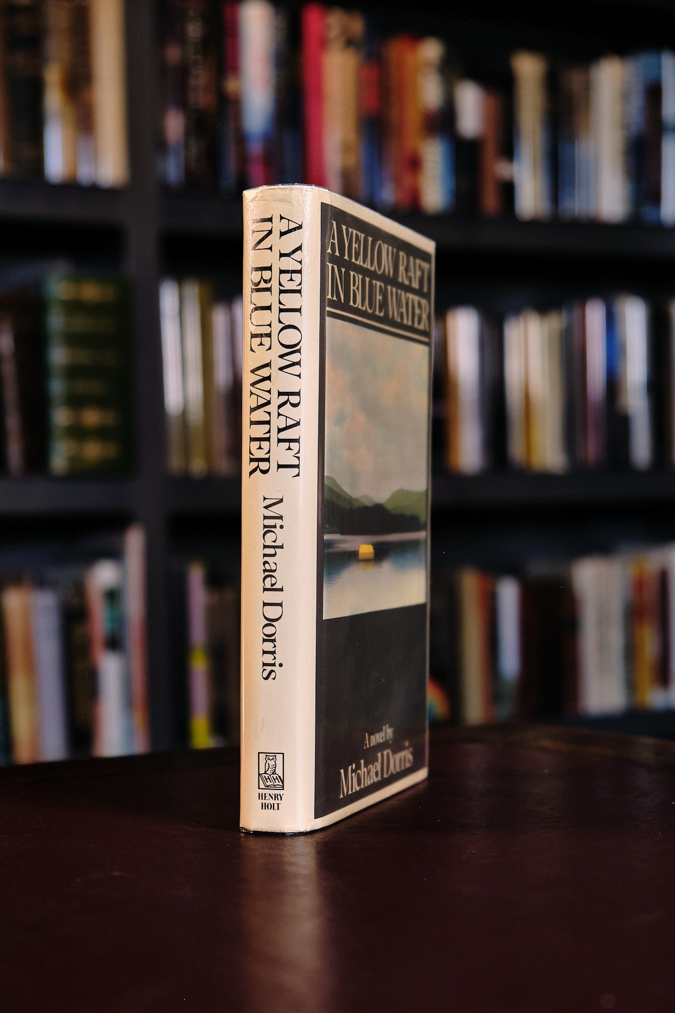 A Yellow Raft In Blue Water